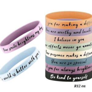 Silicone Women Scripture Wrist Bands
